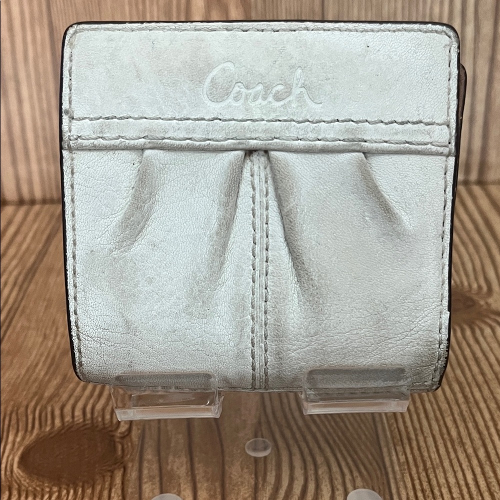 Coach Cream Leather Wallet